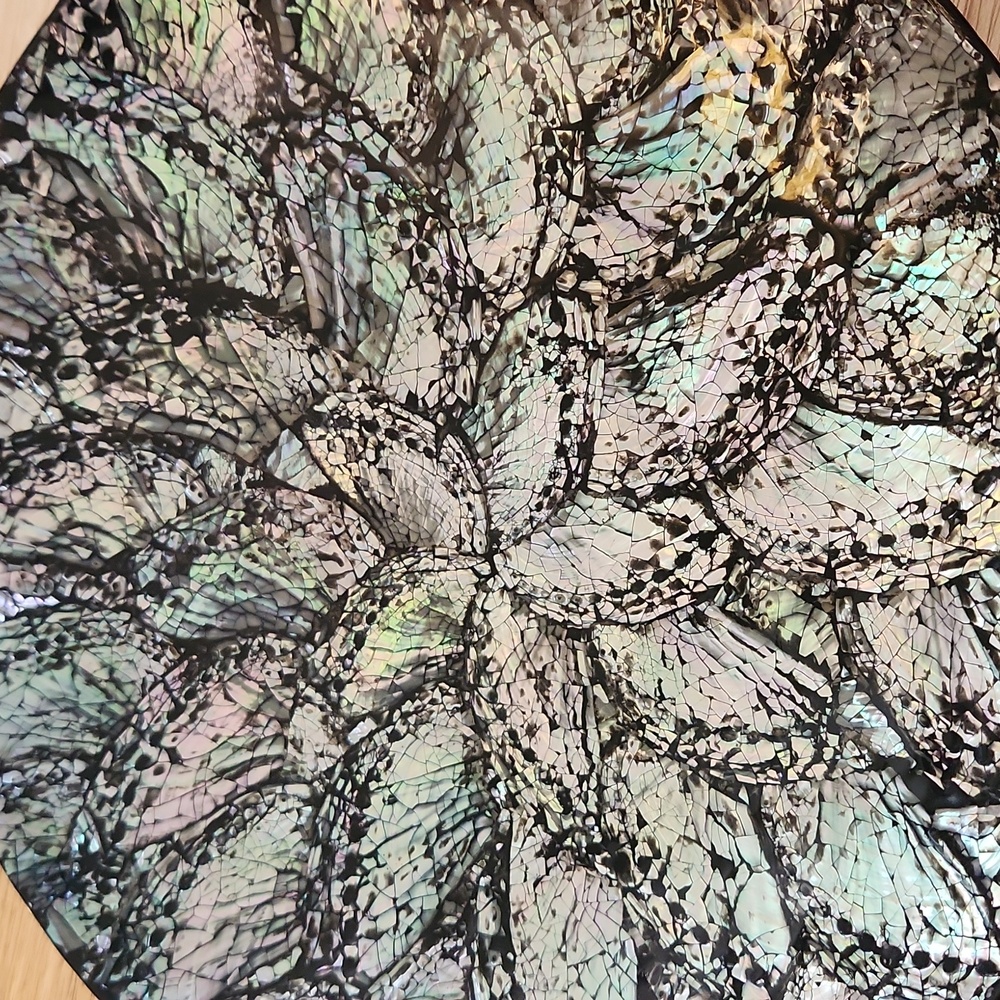 Abalone Iridescent Shell Pattern Bowls Set Of 3 - Picture 8 of 8